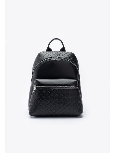 Textured Zipper Lattice Backpack Bag -Sale