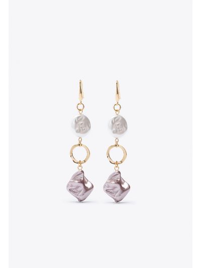 Irregular Charm Stone Dangle Earrings -Sale