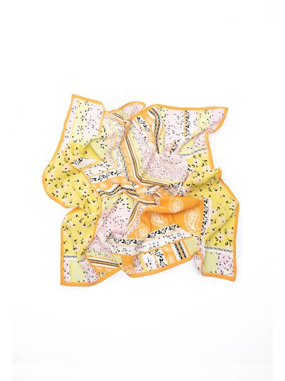 Multicolor Printed Square Scarf