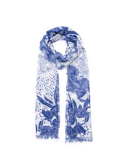 Tassel Trimmed Printed Scarf