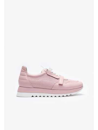 Mesh Lace Up Trail Leather Shoes -Sale