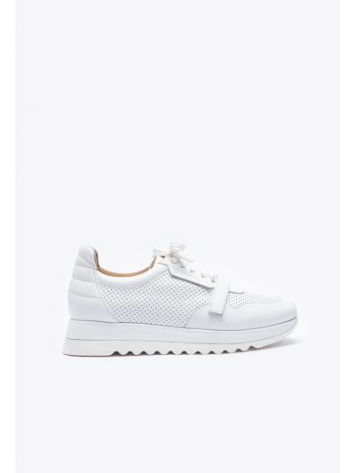 Mesh Lace Up Trail Leather Shoes -Sale