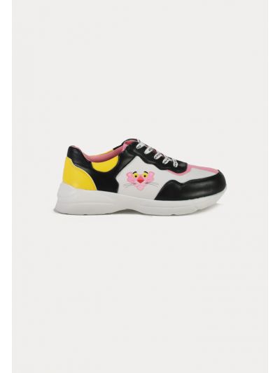 Pink Panther Color Blocking Rubber Shoes