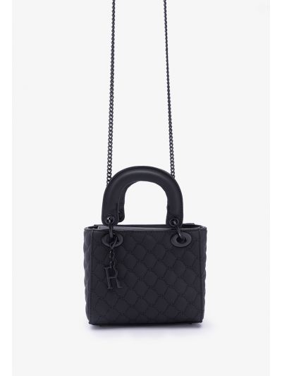 Solid PU Leather Hand Bag