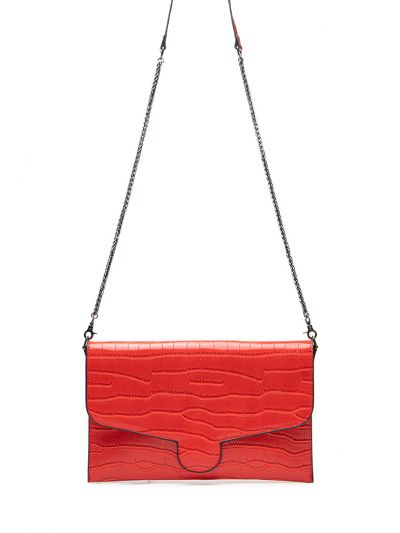 Textured Snap Lock Wristlet Clutch -Sale