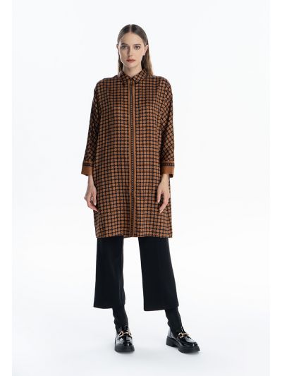 Optical Printed Long Shirt
