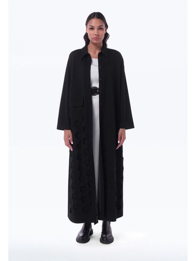 Circle Cut Ended Solid Maxi Dress -Sale