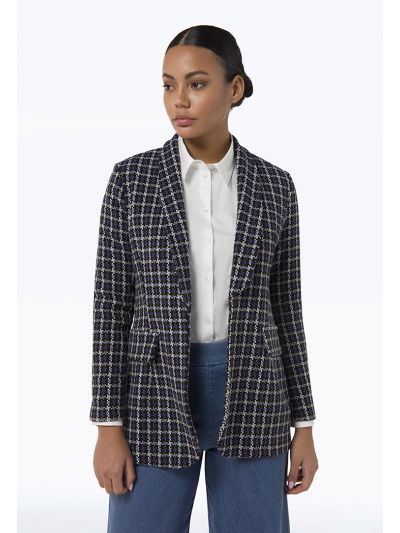 Colorful Classic Knitted Blazer - Work Style -Sale