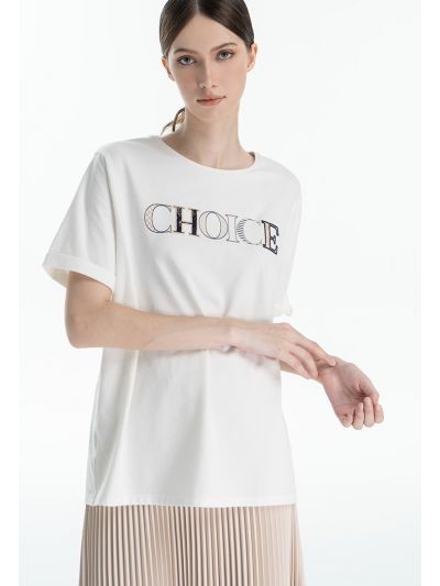 Choice Stitched Solid T-Shirt -Sale