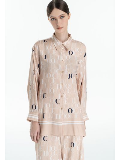 Choice Printed Asymmetrical Multicolored Shirt -Sale