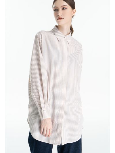 Contrast Striped Button Up Shirt -Sale