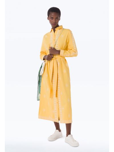 Ethnic Embroidered Two Tone Maxi Dress -Sale