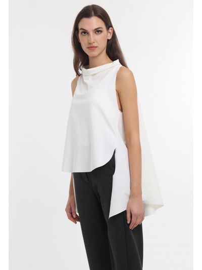 Solid Halter Long Back Top -Sale