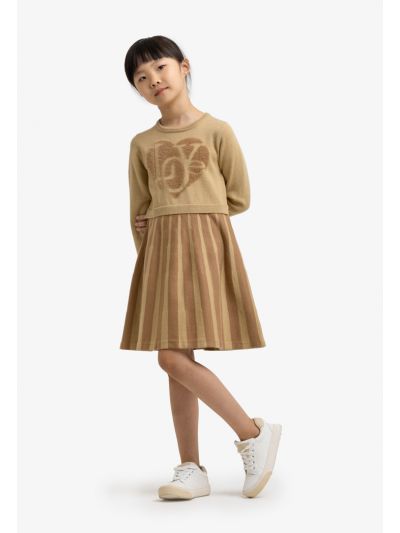 Knitted Long Sleeves A-Line Winter Dress -Sale