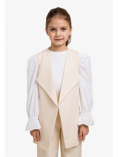 Solid Sleeveless Gilet 