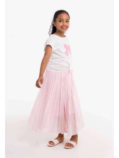 Plain Pleated Palazzo Trousers