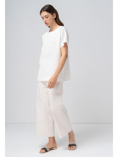 Single Tone Wide Legs Trouser