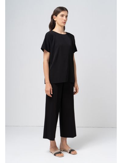 Single Tone Wide Legs Trouser