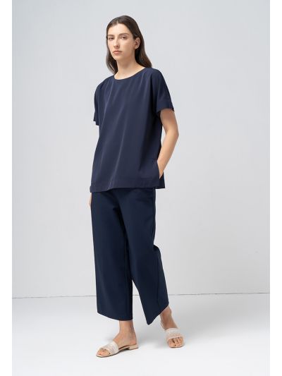 Single Tone Wide Legs Trouser