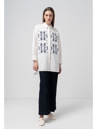Straight Wide Legs Denim Trouser
