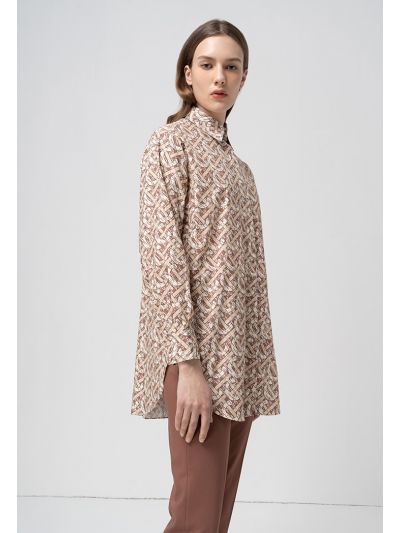 Printed Monogram Long Sleeves Shirt