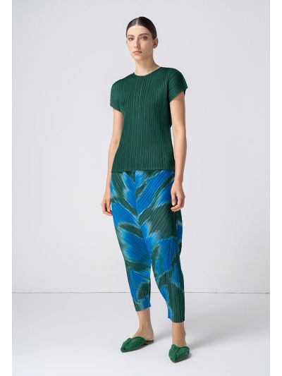 Printed Pleated Construct Trousers