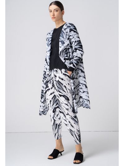 Printed Pleated Harem Pant