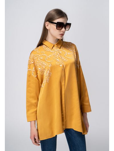Printed Drop Shoulder Oversized Shirt