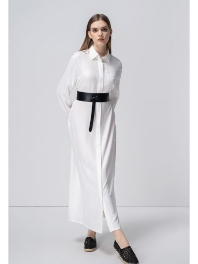 Oversized Long Sleeves Shirt Dress