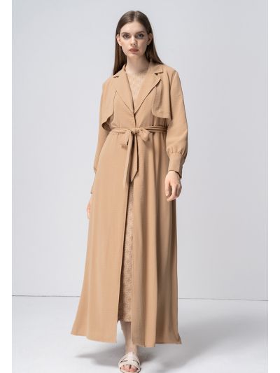 Open Front Long Coat