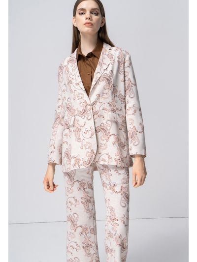 Paisley Printed Multicolored Blazer