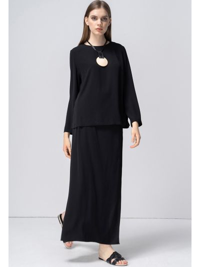 Wide Leg Solid Wrap Trouser