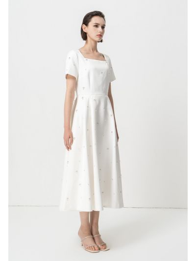 Short Sleeves Maxi Dress