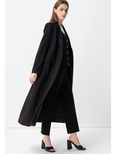 Single Breasted Notched Collar Jacket
