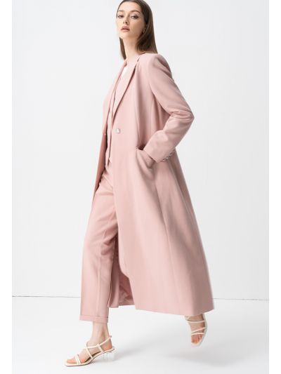 Single Breasted Notched Collar Jacket