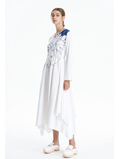 Big Flower Print Maxi Dress -Sale