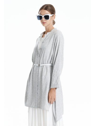 Stripe Stitched Oversized Shirt -Sale
