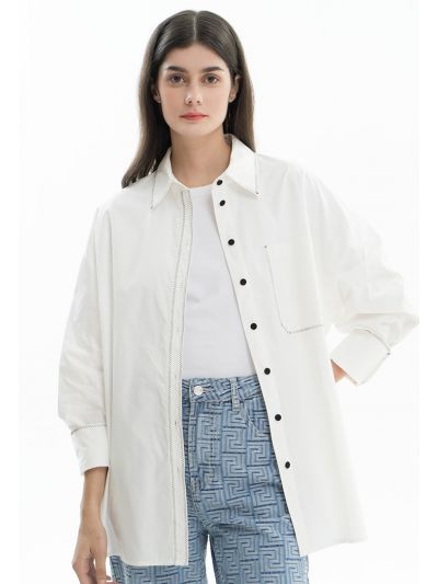 Solid Stitched Shirt -Sale