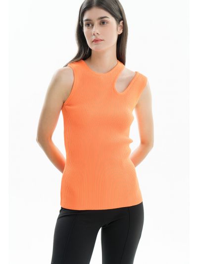 Ribbed Sleeveless Top