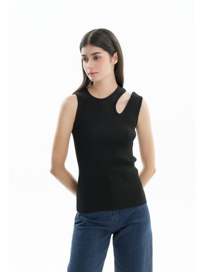 Ribbed Sleeveless Top