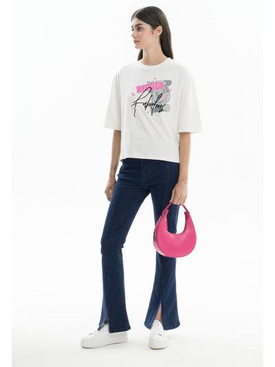 Solid Denim Jeans -Sale
