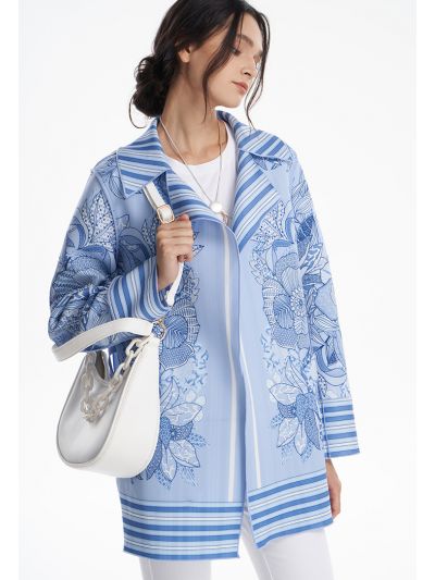 Big Floral Pattern Outer Jacker -Sale