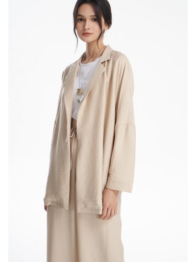 Open Textured Solid Outer Jacket -Sale