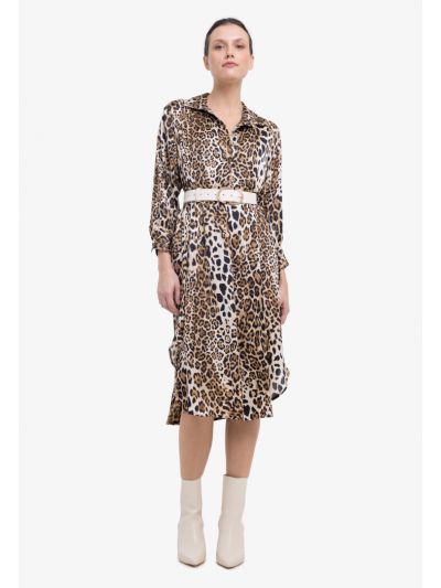 Leopard Long Sleeves Dress
