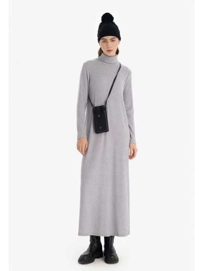 Classic A-Line Knitted Maxi Dress