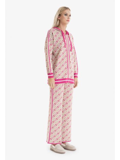 All Over Contrast Lurex Pants -Sale