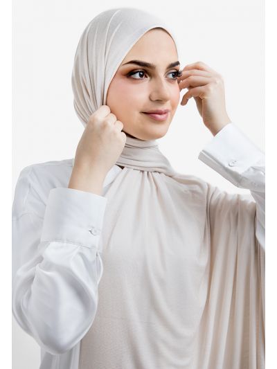 Solid Knitted Pattern Hijab
