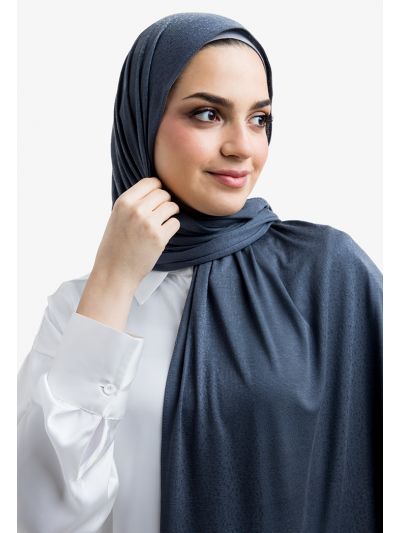 Solid Knitted Pattern Hijab