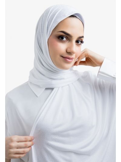 Solid Knitted Pattern Hijab