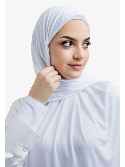 Solid Knitted Pattern Hijab